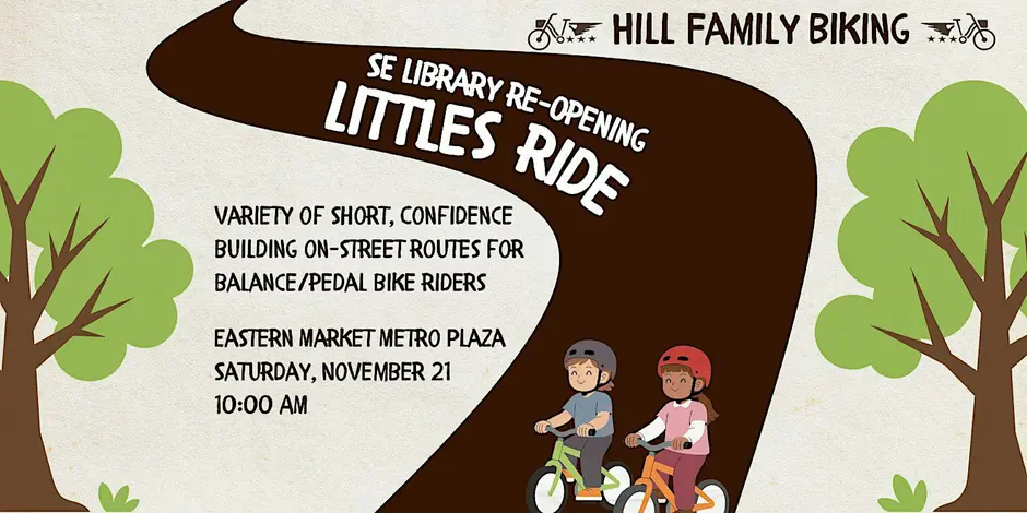image from November 21st Kidical Mass - SE Library Re-Opening Littles Ride